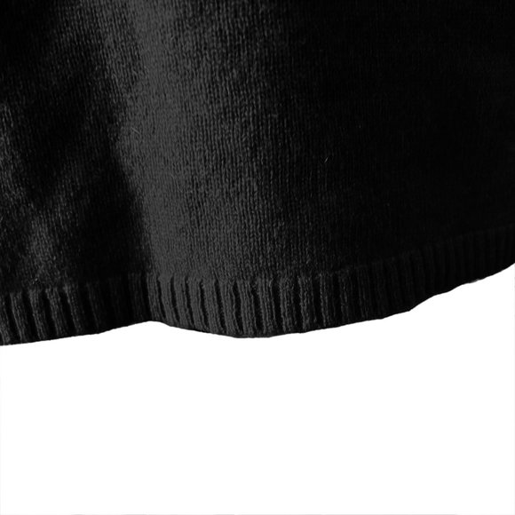 NEW! InCashmere 100% Cashmere Short Sleeve Mock Neck Sweater Black, Sz X/P- US 0 - Picture 10 of 16